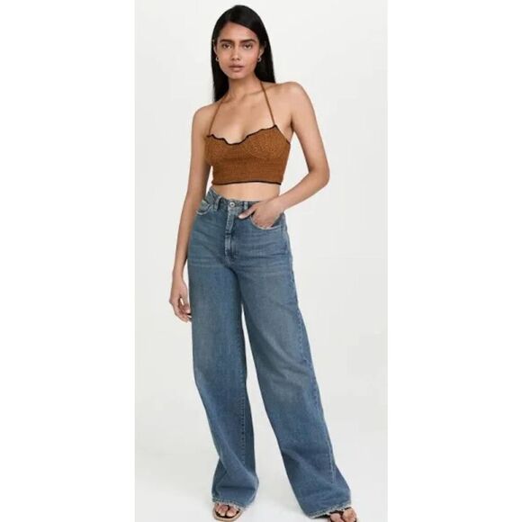 Stella Pardo Samira Crop Top in Mika/Black NWT Size Medium - Picture 3 of 12